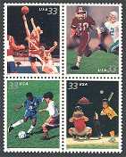 Youth Team Sports Mint Block of 4 Stamps United States, 2000